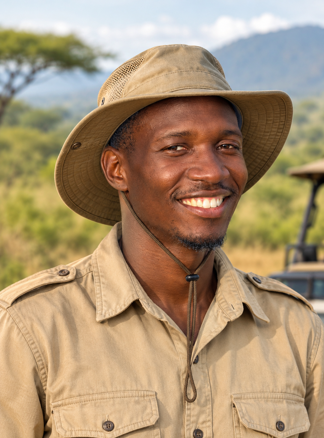 Kinene Ashraf Mukiibi — Senior Wildlife Guide & Savanna Specialist
